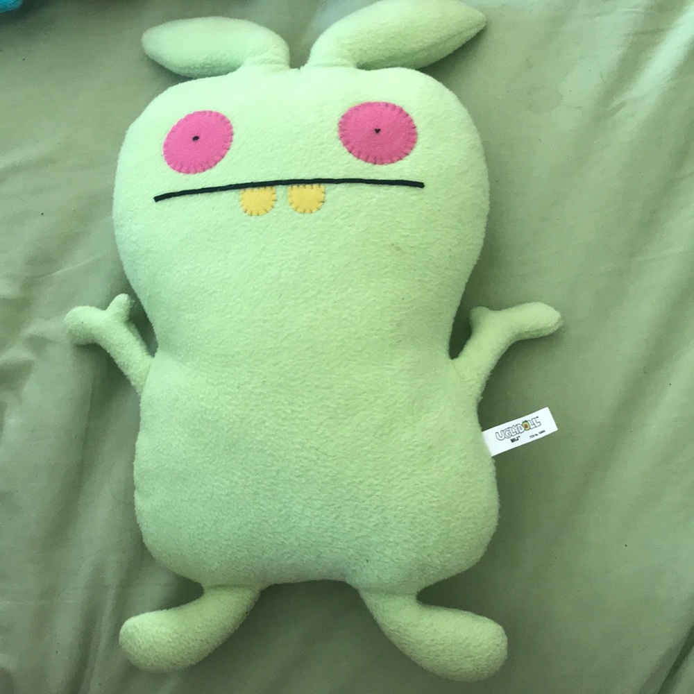 Lime green Mij uglydoll plush rare